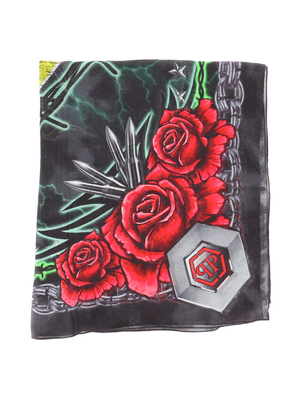 PHILIPP PLEIN: スカーフ online - スカーフ - マルチカラー