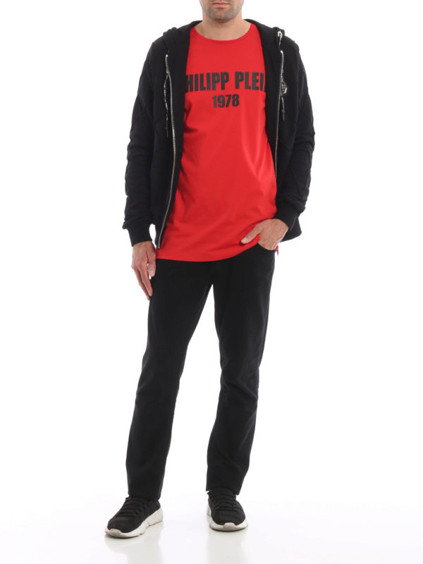 PHILIPP PLEIN: Sweatshirts & Sweaters online - Statement diamond patterned zip up hoodie
