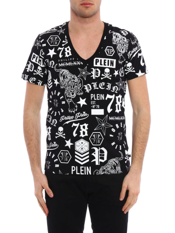 T-shirt Philipp Plein - T-shirt con stampe My Skull - MTK0104PJY002N02