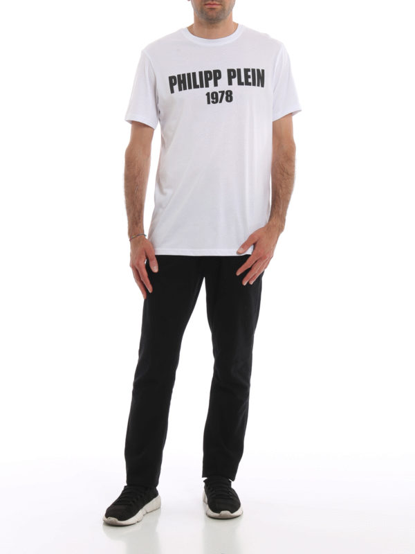 PHILIPP PLEIN: t-shirt online - T-shirt bianca PP 1978