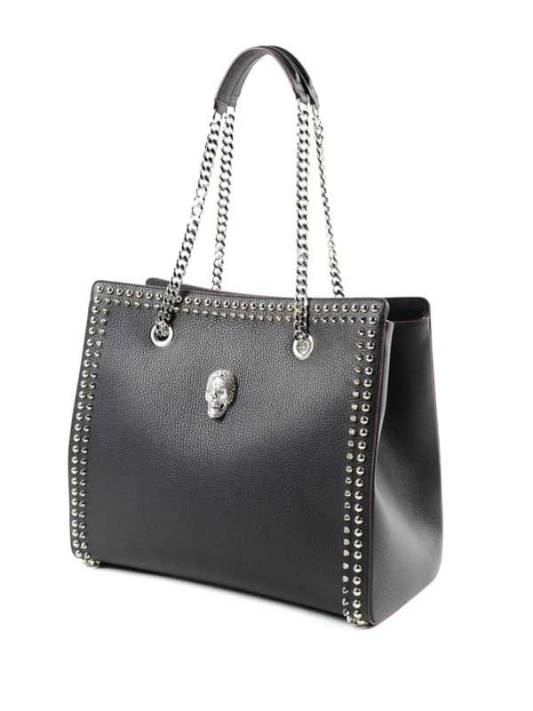 PHILIPP PLEIN: totes bags online - Unchained studded tote