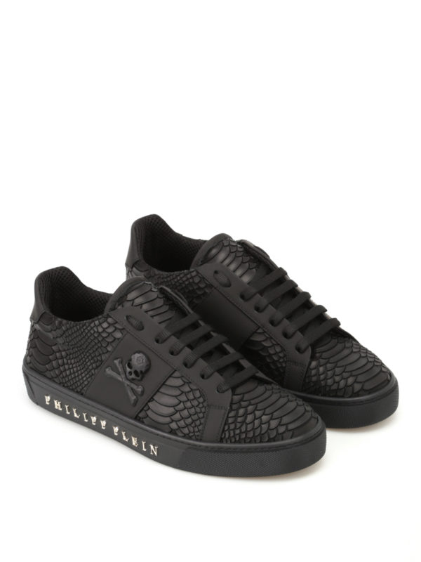 PHILIPP PLEIN: trainers online - Talk Slow faux leather sneakers