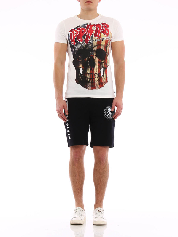 PHILIPP PLEIN: Trousers Shorts online - Street skull tracksuit  shorts