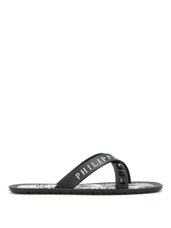 PHILIPP PLEIN: sandals - Bangor rubber slippers
