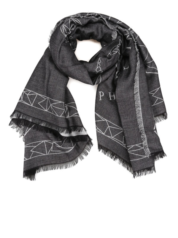 PHILIPP PLEIN: Schals - Schal - Dunkelgrau