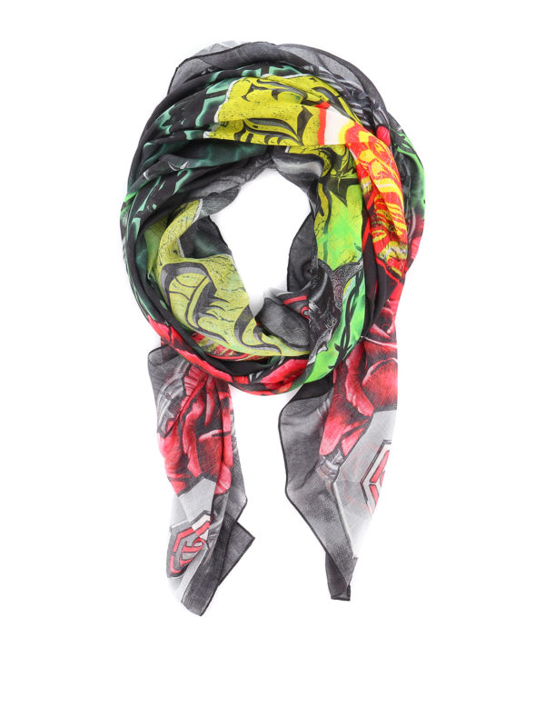 PHILIPP PLEIN: スカーフ - スカーフ - マルチカラー