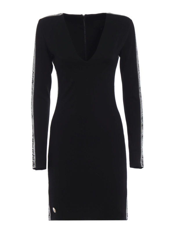 PHILIPP PLEIN: short dresses - Dream Girl long sleeve shift dress