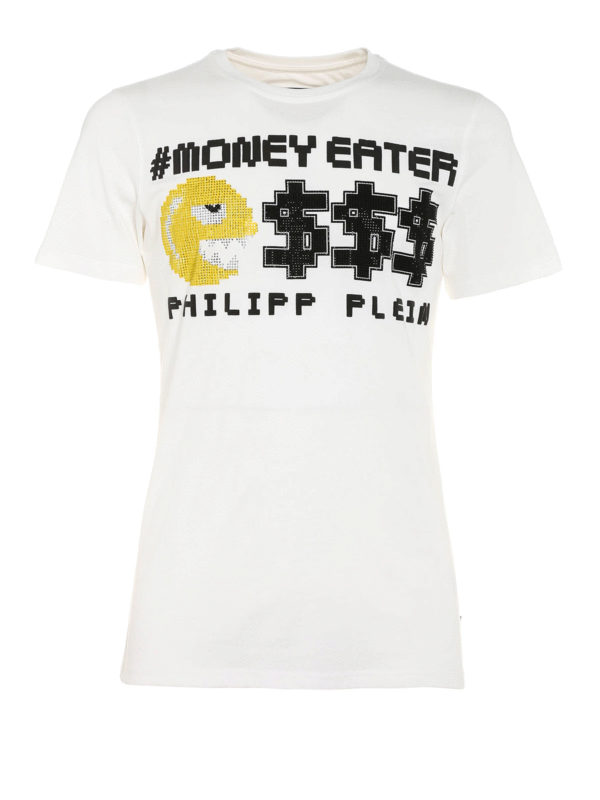 PHILIPP PLEIN: t-shirts - Money Eater T-shirt