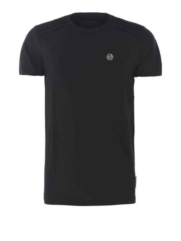 PHILIPP PLEIN: t-shirts - Statement black Tee
