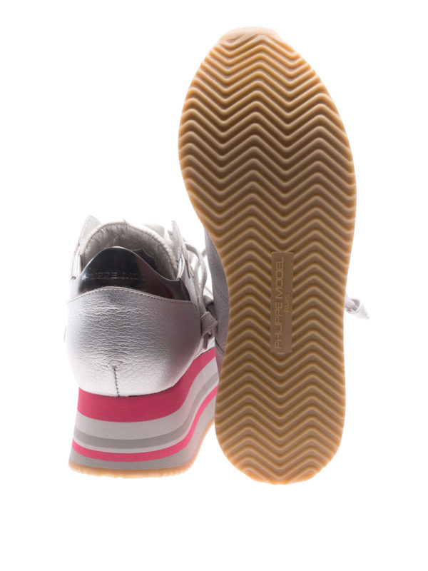 PHILIPPE MODEL buy online Sneaker Eiffel argento con plateau