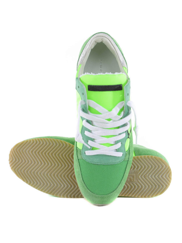 PHILIPPE MODEL buy online Tropez neon suede trainers