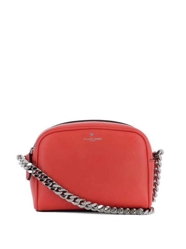 PHILIPPE MODEL: cross body bags - Laval red leather bag