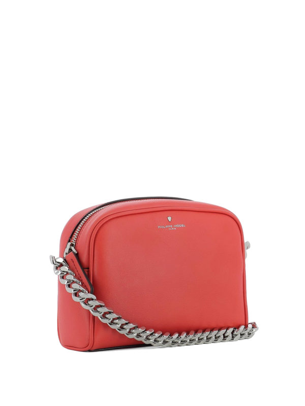 PHILIPPE MODEL: cross body bags online - Laval red leather bag