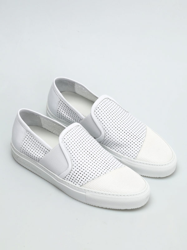 PHILIPPE MODEL: trainers online - Leon drilled leather slip-ons