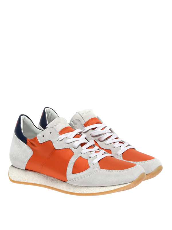 PHILIPPE MODEL: trainers online - Monaco Vintage basic orange sneakers