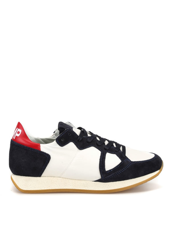 PHILIPPE MODEL: trainers - Monaco Vintage basic white sneakers