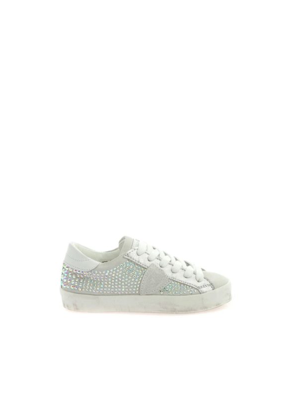 PHILIPPE MODEL: trainers - Paris sneakers with rhinestones