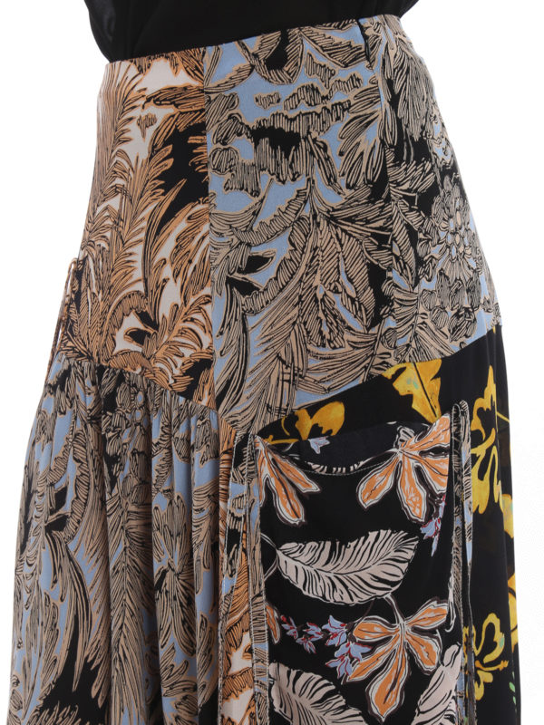 PHILLIP LIM buy online Patchwork print silk maxi skirt