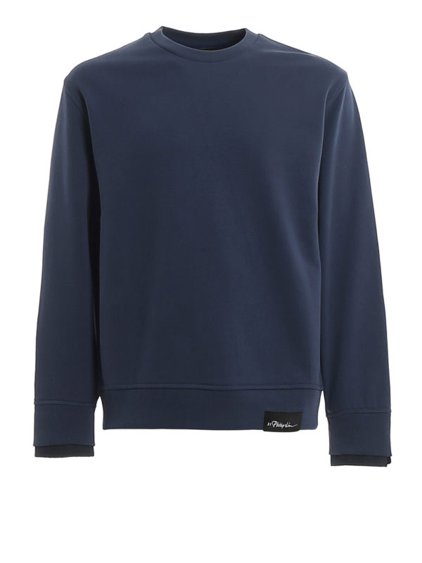 PHILLIP LIM: Sweatshirts & Sweaters - Double cuff cotton sweatshirt