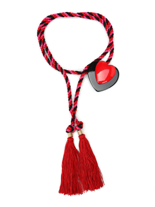 Philosophy di Lorenzo Serafini: belts - Multicolour belt with heart