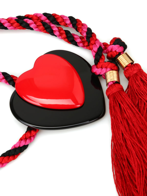 Philosophy di Lorenzo Serafini: belts online - Multicolour belt with heart