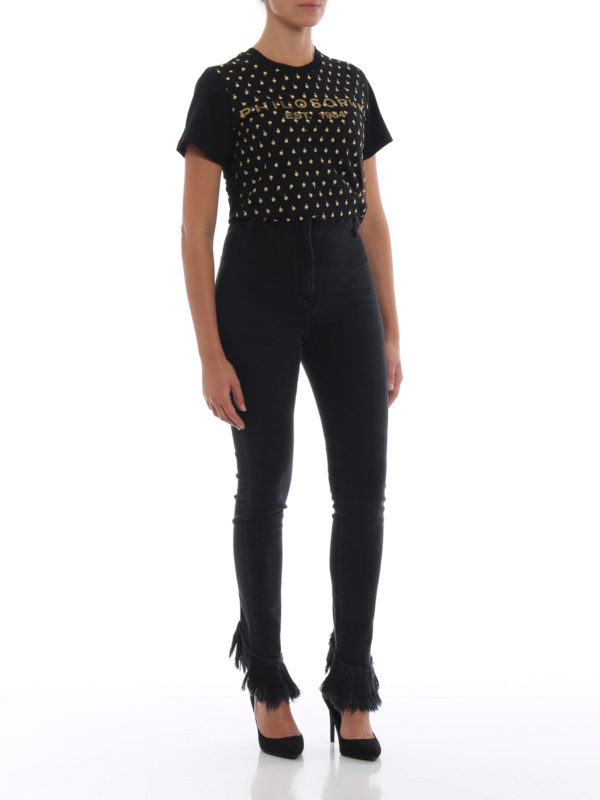 Philosophy di Lorenzo Serafini: Jeans pitillos online - Vaqueros Pitillos - Negro