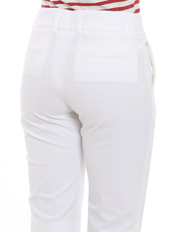 PIAZZA SEMPIONE buy online Alissa optical white cotton short pants
