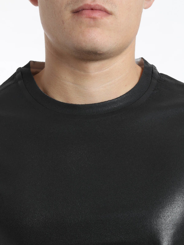 Pierre Balmain buy online Leather effect t-shirt