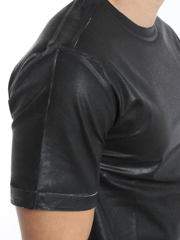 iKRIX Pierre Balmain: Leather effect t-shirt