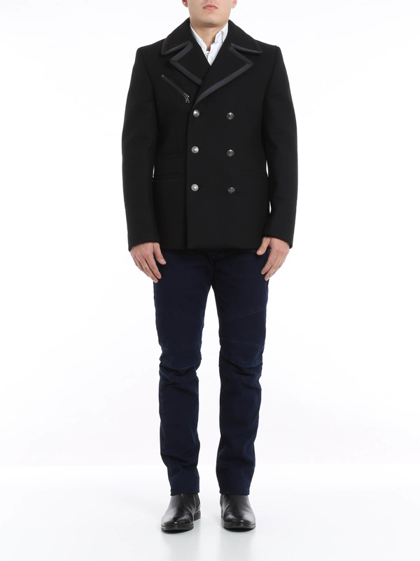 Pierre Balmain: short coats online - Double-breasted coat