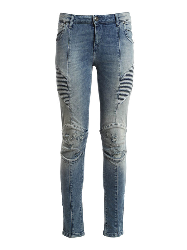Pierre Balmain: skinny jeans - Biker jeans