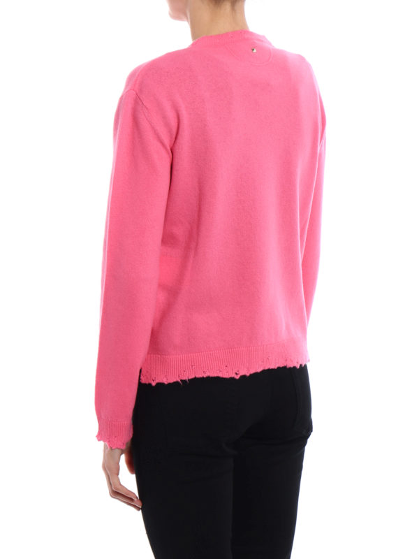 希少☆ヴァレンティノ Pink Is Punk カシミヤ混 ニット ダメージ加工 レア✨ VALENTINO Pink Is Punk カシミヤニット ダメージ - メルカリ