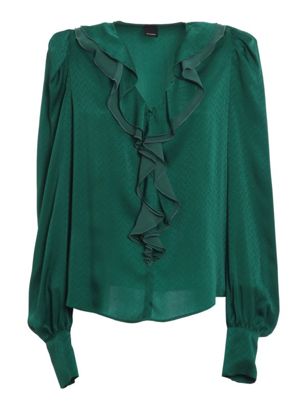 Pinko: Blusen - Bluse - Grün
