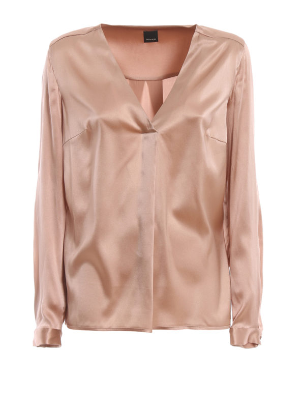 Pinko: Blusen - Bluse - Rosa