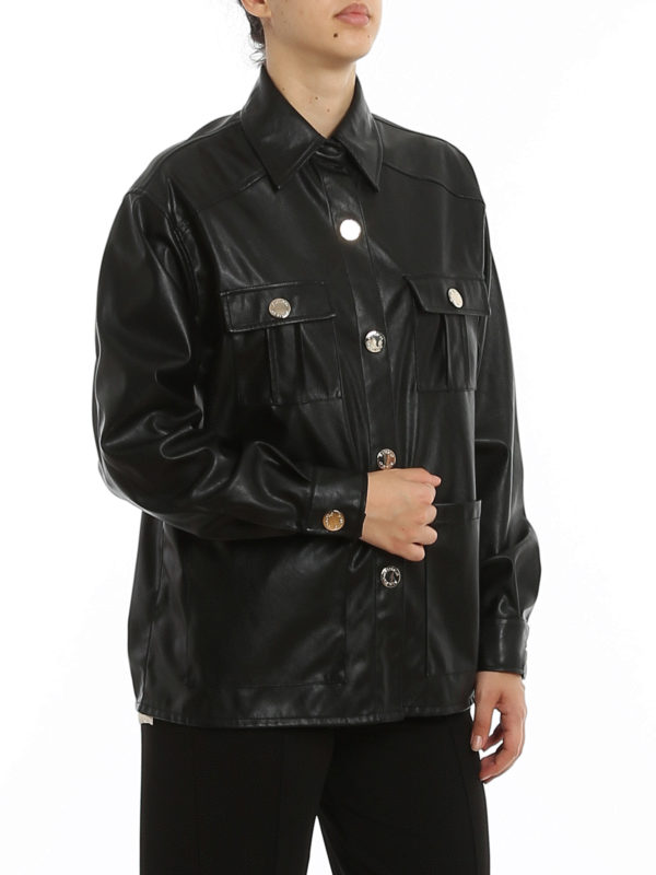 Pinko buy online Piero leather effect jacket