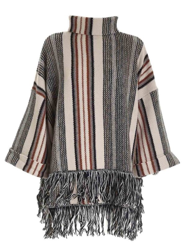 Pinko: Capes & Ponchos - Cape - Beige