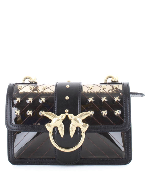 Pinko: Sacs bandoulière - Mini Love Bag Plastic - Noir