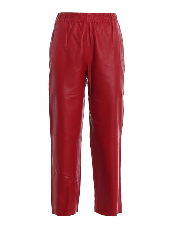 Pinko: Lederhosen - Lederhose - Rot