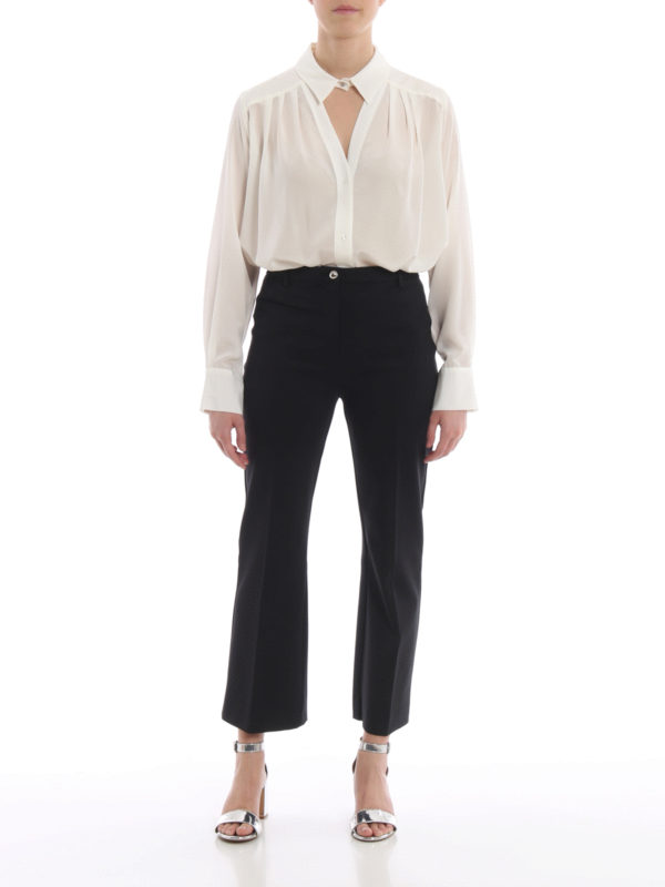 Pinko: casual trousers online - Ezio 9 black tech jersey pants