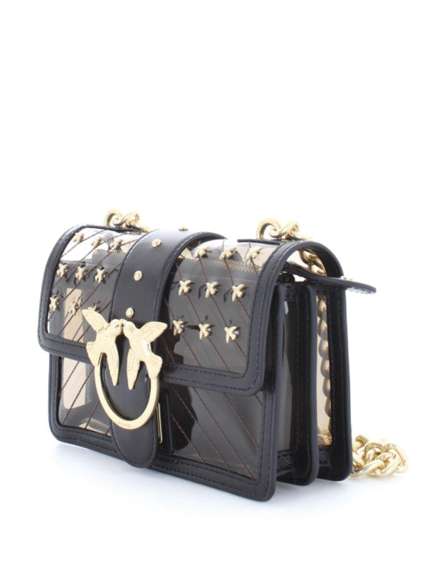 Pinko: Sacs bandoulière online - Mini Love Bag Plastic - Noir