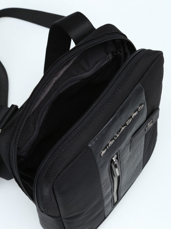 PIQUADRO buy online Black techno fabric small messenger
