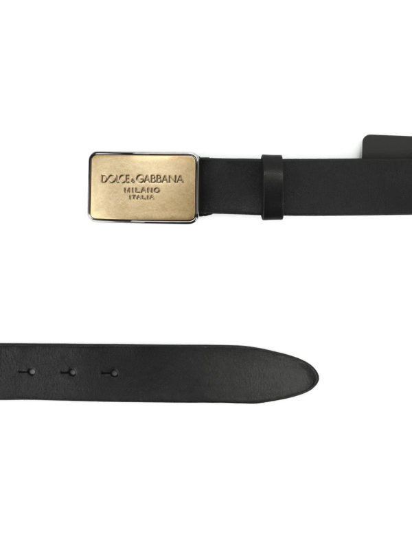Ceinture Noir Pour Homme shop online: DOLCE & GABBANA