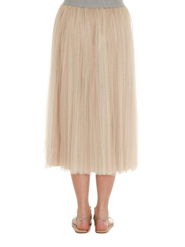 Pleated tulle midi skirt shop online: FABIANA FILIPPI