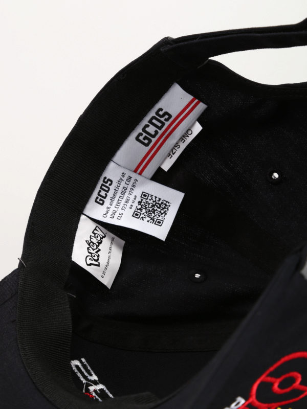 Cappellino da baseball nero Pokémon shop online: GCDS