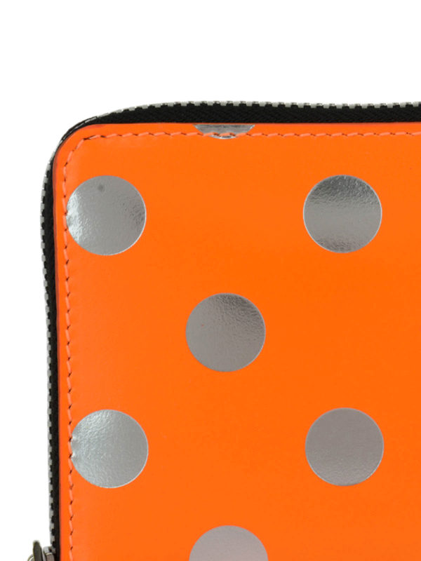Polka dot leather wallet shop online: COMME DES GARCONS