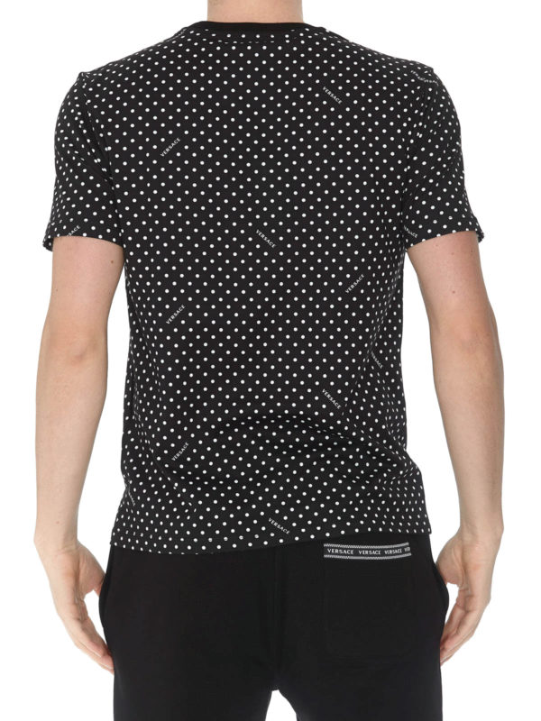 Polka dot T-shirt shop online: VERSACE