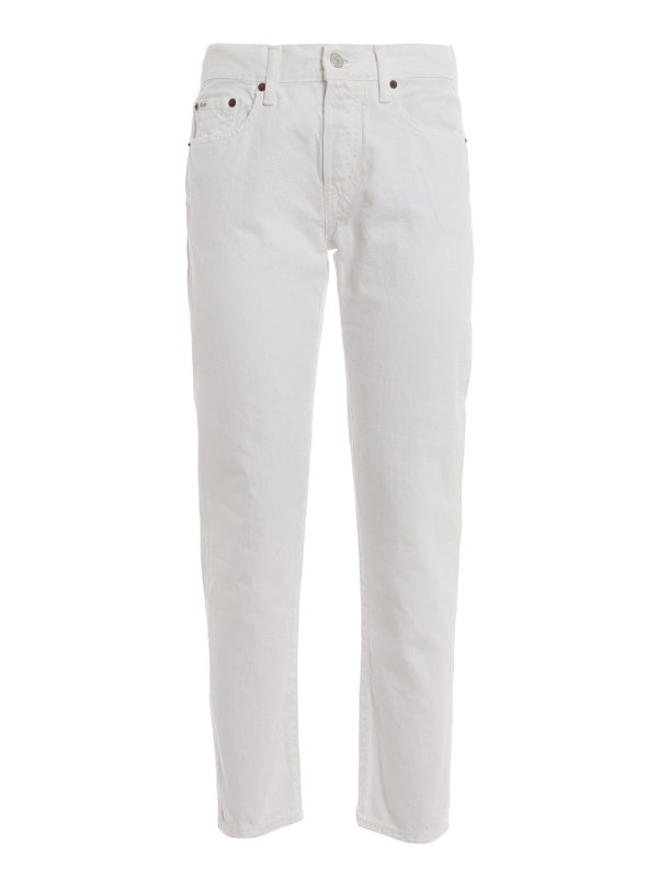 POLO RALPH LAUREN: Boyfriend - The Avery white boyfriend jeans