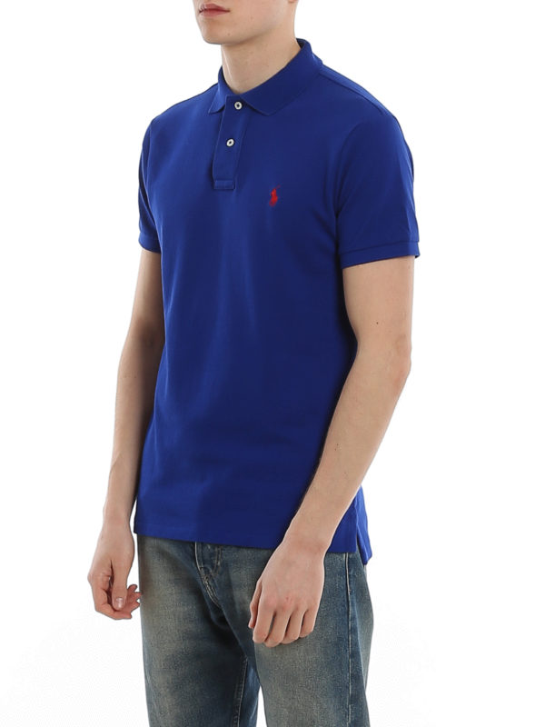 POLO RALPH LAUREN buy online Blue slim polo shirt