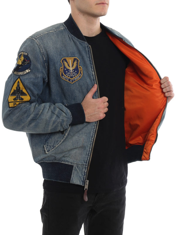 POLO RALPH LAUREN buy online Patch denim bomber jacket