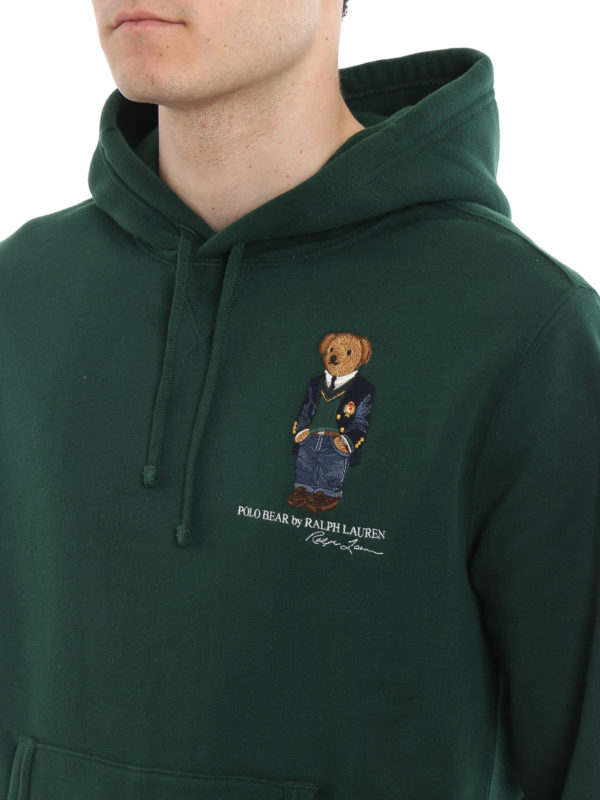 POLO RALPH LAUREN buy online Polo Bear fleece cotton green hoodie